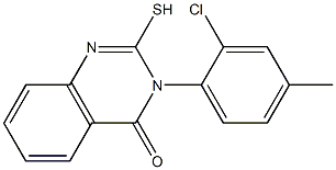 3-(2-chloro-4-methylphenyl)-2-sulfanyl-3,4-dihydroquinazolin-4-one Struktur