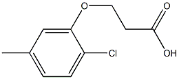 3-(2-chloro-5-methylphenoxy)propanoic acid Struktur