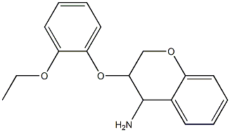 3-(2-ethoxyphenoxy)-3,4-dihydro-2H-1-benzopyran-4-amine Struktur