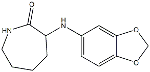 3-(2H-1,3-benzodioxol-5-ylamino)azepan-2-one Struktur