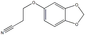 3-(2H-1,3-benzodioxol-5-yloxy)propanenitrile Struktur