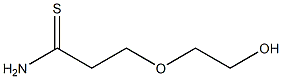 3-(2-hydroxyethoxy)propanethioamide Struktur