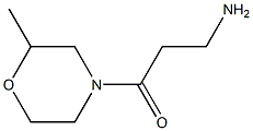 3-(2-methylmorpholin-4-yl)-3-oxopropan-1-amine Struktur