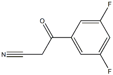 3-(3,5-difluorophenyl)-3-oxopropanenitrile Struktur