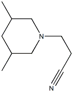 3-(3,5-dimethylpiperidin-1-yl)propanenitrile Struktur