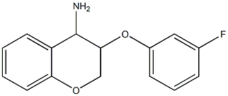 3-(3-fluorophenoxy)-3,4-dihydro-2H-1-benzopyran-4-amine Struktur