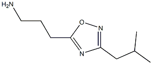 3-(3-isobutyl-1,2,4-oxadiazol-5-yl)propan-1-amine Struktur