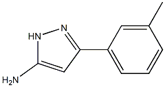 3-(3-methylphenyl)-1H-pyrazol-5-amine Struktur