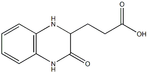 3-(3-oxo-1,2,3,4-tetrahydroquinoxalin-2-yl)propanoic acid Struktur