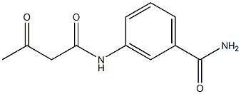 3-(3-oxobutanamido)benzamide Struktur