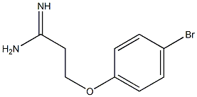 3-(4-bromophenoxy)propanimidamide Struktur