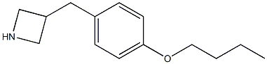 3-(4-butoxybenzyl)azetidine Struktur