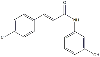 3-(4-chlorophenyl)-N-(3-hydroxyphenyl)prop-2-enamide Struktur