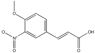 3-(4-methoxy-3-nitrophenyl)prop-2-enoic acid Struktur