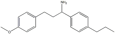 3-(4-methoxyphenyl)-1-(4-propylphenyl)propan-1-amine Struktur