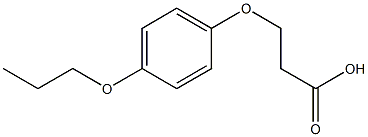 3-(4-propoxyphenoxy)propanoic acid Struktur