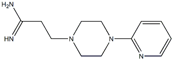 3-(4-pyridin-2-ylpiperazin-1-yl)propanimidamide Struktur