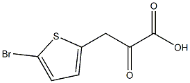 3-(5-bromothiophen-2-yl)-2-oxopropanoic acid Struktur