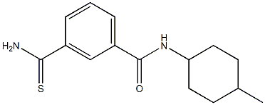 3-(aminocarbonothioyl)-N-(4-methylcyclohexyl)benzamide Struktur