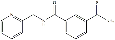 3-(aminocarbonothioyl)-N-(pyridin-2-ylmethyl)benzamide Struktur