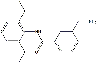 3-(aminomethyl)-N-(2,6-diethylphenyl)benzamide Struktur