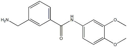 3-(aminomethyl)-N-(3,4-dimethoxyphenyl)benzamide Struktur