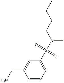 3-(aminomethyl)-N-butyl-N-methylbenzene-1-sulfonamide Struktur