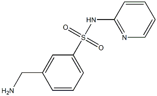 3-(aminomethyl)-N-pyridin-2-ylbenzenesulfonamide Struktur