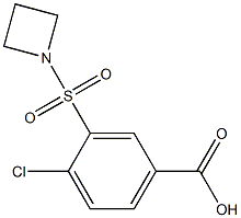 3-(azetidin-1-ylsulfonyl)-4-chlorobenzoic acid Struktur