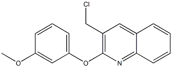 3-(chloromethyl)-2-(3-methoxyphenoxy)quinoline Struktur