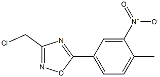 3-(chloromethyl)-5-(4-methyl-3-nitrophenyl)-1,2,4-oxadiazole Struktur