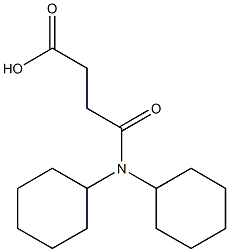 3-(dicyclohexylcarbamoyl)propanoic acid Struktur