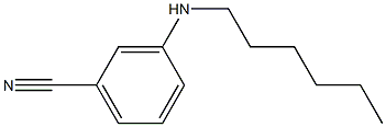 3-(hexylamino)benzonitrile Struktur