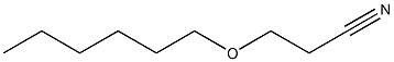 3-(hexyloxy)propanenitrile Struktur