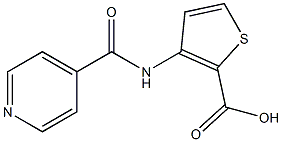 3-(isonicotinoylamino)thiophene-2-carboxylic acid Struktur