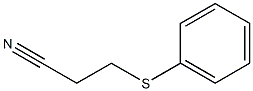 3-(phenylsulfanyl)propanenitrile Struktur