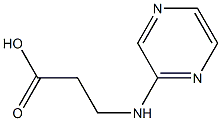 3-(pyrazin-2-ylamino)propanoic acid Struktur