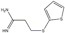 3-(thiophen-2-ylsulfanyl)propanimidamide Struktur