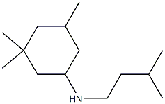 3,3,5-trimethyl-N-(3-methylbutyl)cyclohexan-1-amine Struktur