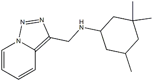 3,3,5-trimethyl-N-{[1,2,4]triazolo[3,4-a]pyridin-3-ylmethyl}cyclohexan-1-amine Struktur