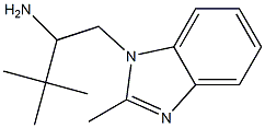 3,3-dimethyl-1-(2-methyl-1H-1,3-benzodiazol-1-yl)butan-2-amine Struktur