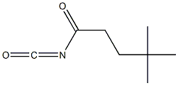 3,3-dimethylbutanecarbonyl isocyanate Struktur