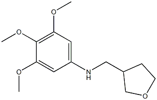 3,4,5-trimethoxy-N-(oxolan-3-ylmethyl)aniline Struktur