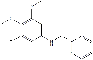 3,4,5-trimethoxy-N-(pyridin-2-ylmethyl)aniline Struktur