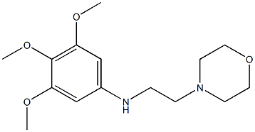 3,4,5-trimethoxy-N-[2-(morpholin-4-yl)ethyl]aniline Struktur