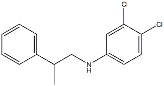 3,4-dichloro-N-(2-phenylpropyl)aniline Struktur