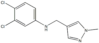 3,4-dichloro-N-[(1-methyl-1H-pyrazol-4-yl)methyl]aniline Struktur