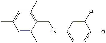 3,4-dichloro-N-[(2,4,6-trimethylphenyl)methyl]aniline Struktur