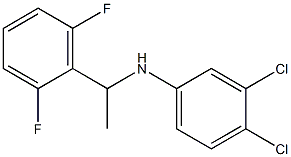 3,4-dichloro-N-[1-(2,6-difluorophenyl)ethyl]aniline Struktur