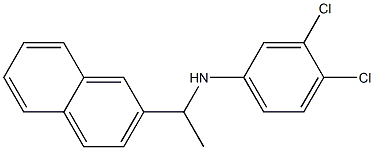 3,4-dichloro-N-[1-(naphthalen-2-yl)ethyl]aniline Struktur